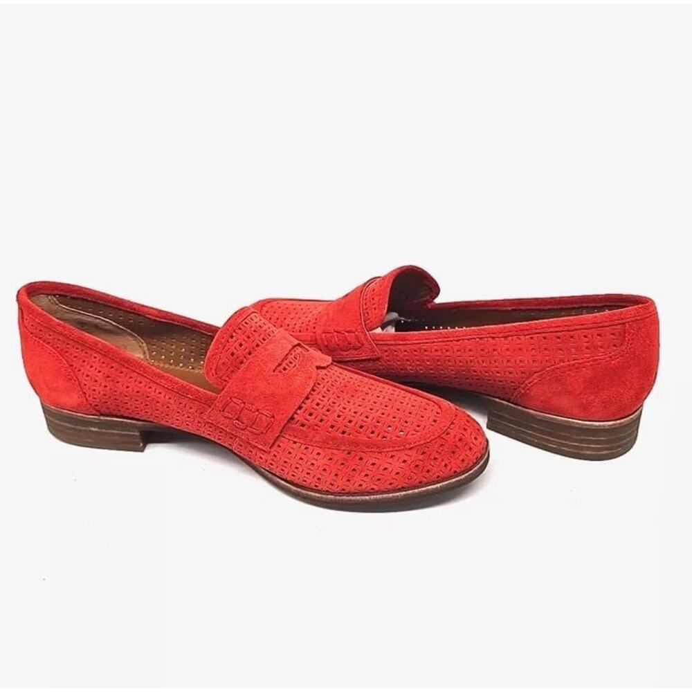 New Franco Sarto A-Jolette5 Perforated Suede Leather Flat Penny Loafers EU6 $125 - Picture 12 of 12